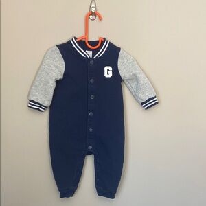Baby Gap One Piece Navy and Gray Size 6-12 months